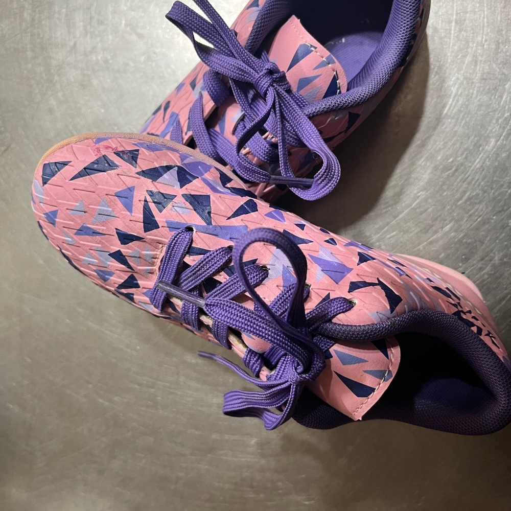 Vibrant Pink and Purple Kids Athletic Shoes